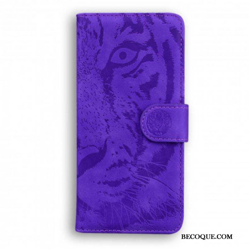 Housse Huawei P50 Pro Empreinte Face de Tigre