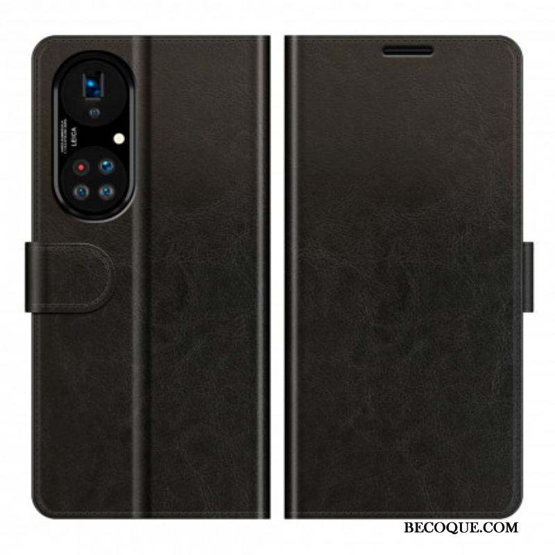 Housse Huawei P50 Pro Style Cuir Design