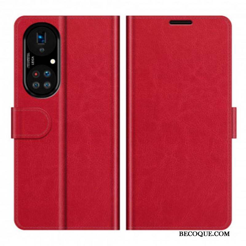 Housse Huawei P50 Pro Style Cuir Design