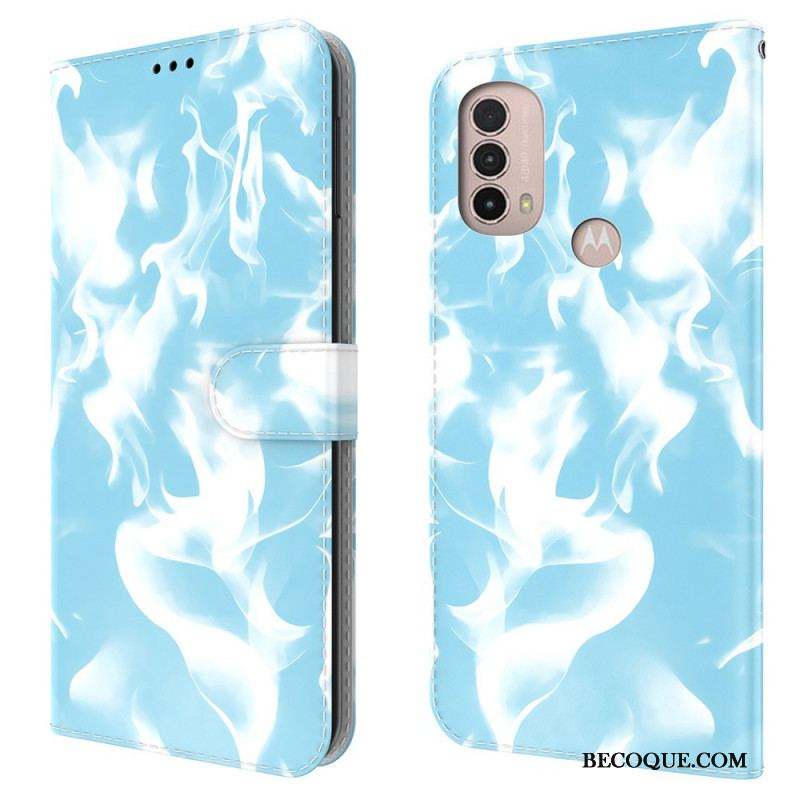 Housse Moto E40 / E30 /E20 Motif Abstrait