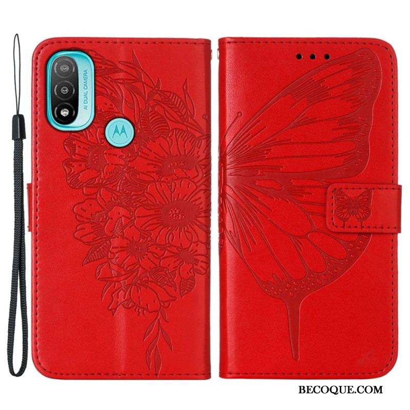 Housse Moto E40 / E30 / E20 Papillon Design