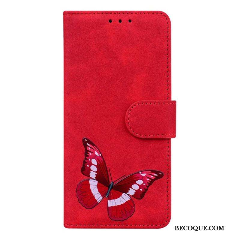 Housse Moto E40 / E30 / E20 Skin-Touch Papillon