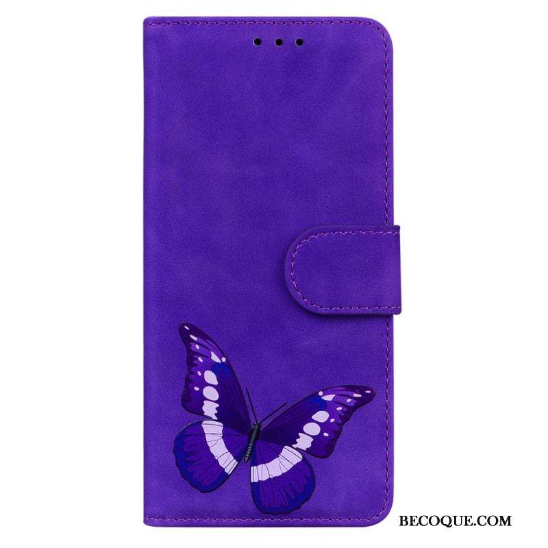 Housse Moto E40 / E30 / E20 Skin-Touch Papillon