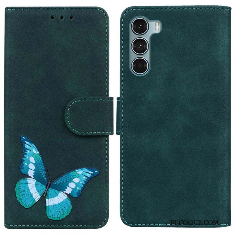 Housse Moto G200 5G Skin-Touch Papillon