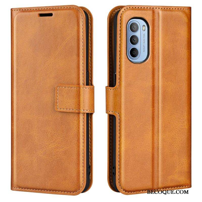 Housse Moto G41 / G31 Effet Cuir Slim Extrême