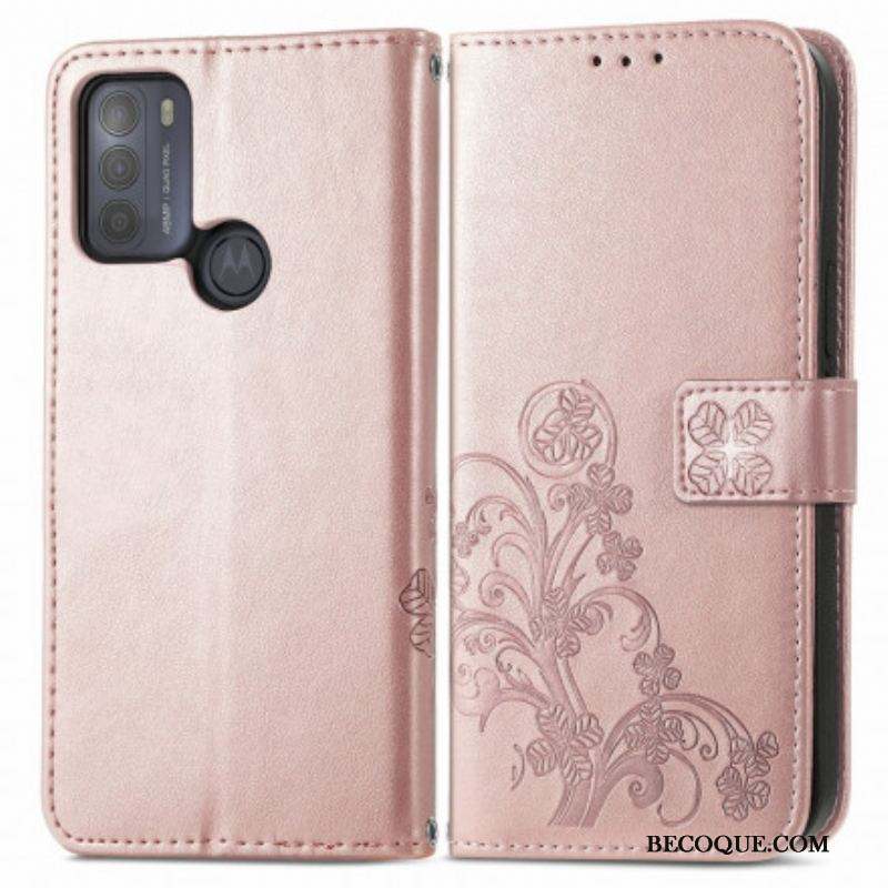 Housse Moto G50 Fleurs d'Asie