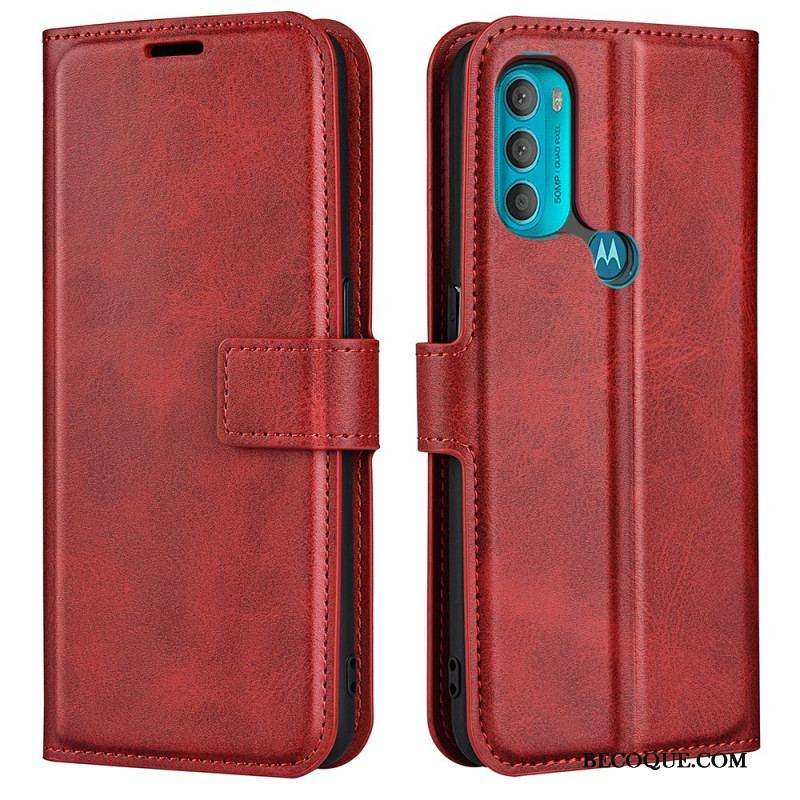 Housse Moto G71 5G Effet Cuir Slim Extrême