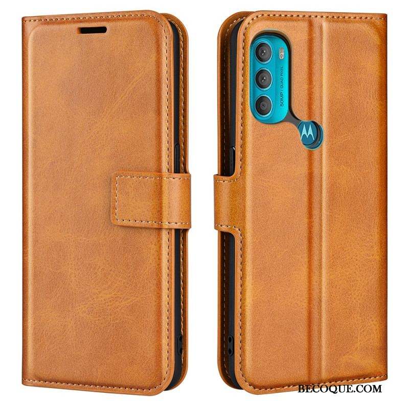 Housse Moto G71 5G Effet Cuir Slim Extrême