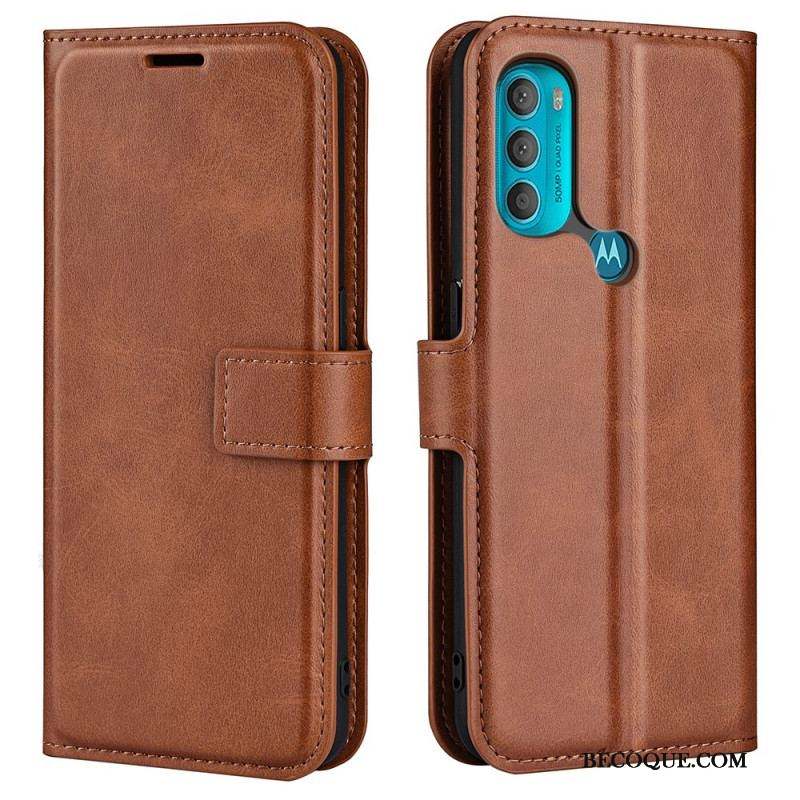 Housse Moto G71 5G Effet Cuir Slim Extrême