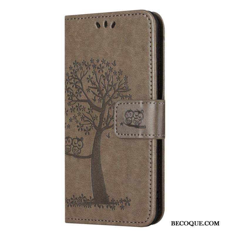 Housse Moto G73 5G Arbre aux Hiboux