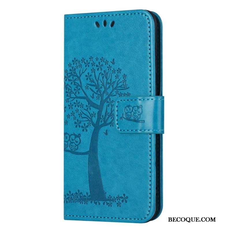 Housse Moto G73 5G Arbre aux Hiboux