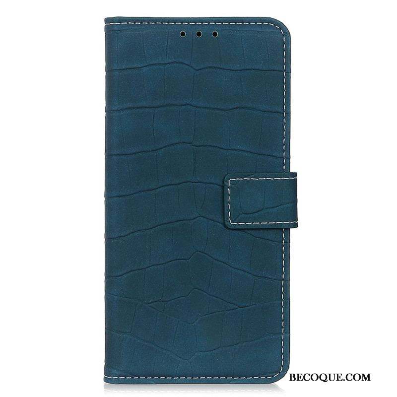 Housse Moto G73 5G Crocodile