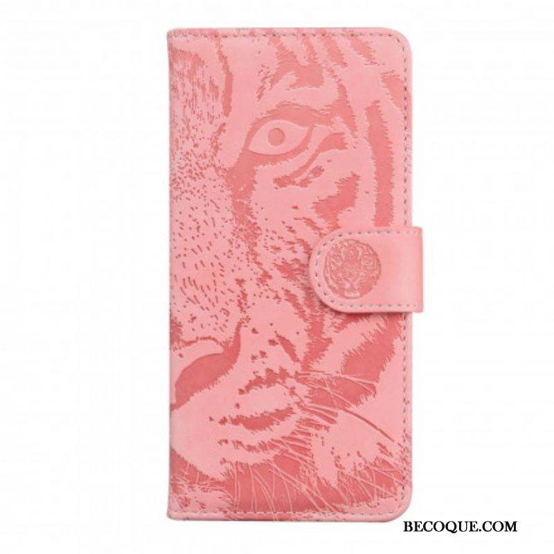 Housse Motorola Edge 20 Empreinte Face de Tigre