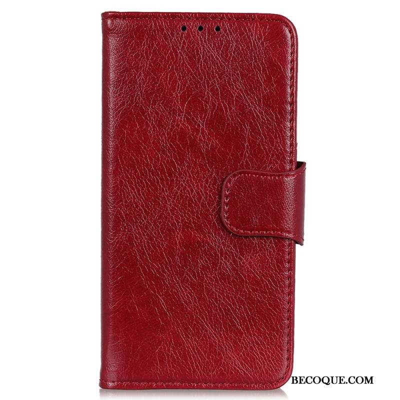 Housse Motorola Edge 50 Neo Cuir Texture Nappa