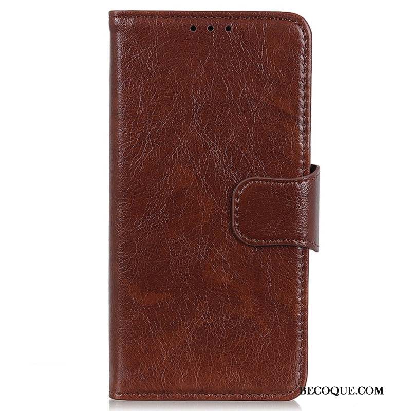 Housse Motorola Edge 50 Neo Cuir Texture Nappa