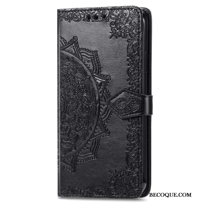 Housse Motorola Edge 50 Pro Mandala Baroque à Lanière