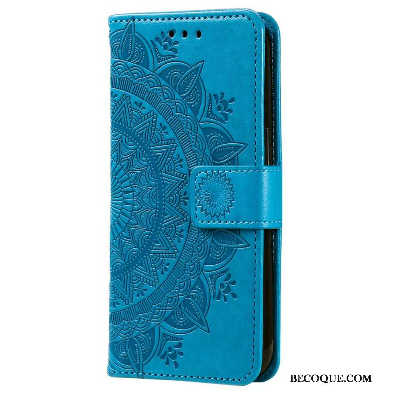 Housse Motorola Edge 50 Pro Mandala Soleil à Lanière