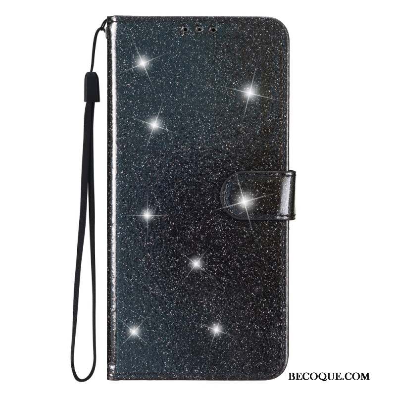Housse Samsung Galaxy A15 5G Paillettes à Lanière