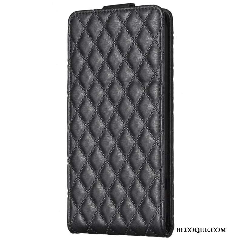 Housse Samsung Galaxy A15 Matelassée Rabat Vertical