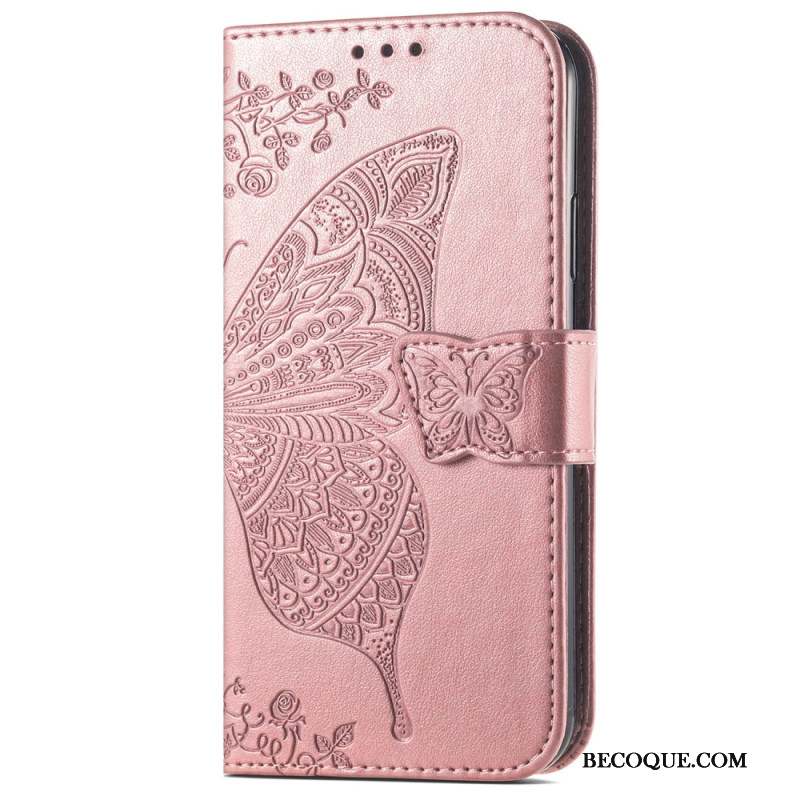 Housse Samsung Galaxy A16 4G / 5G Papillon Baroque
