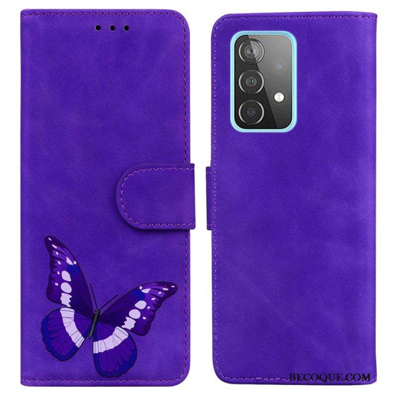 Housse Samsung Galaxy A52 4G / A52 5G / A52s 5G Skin-Touch Papillon