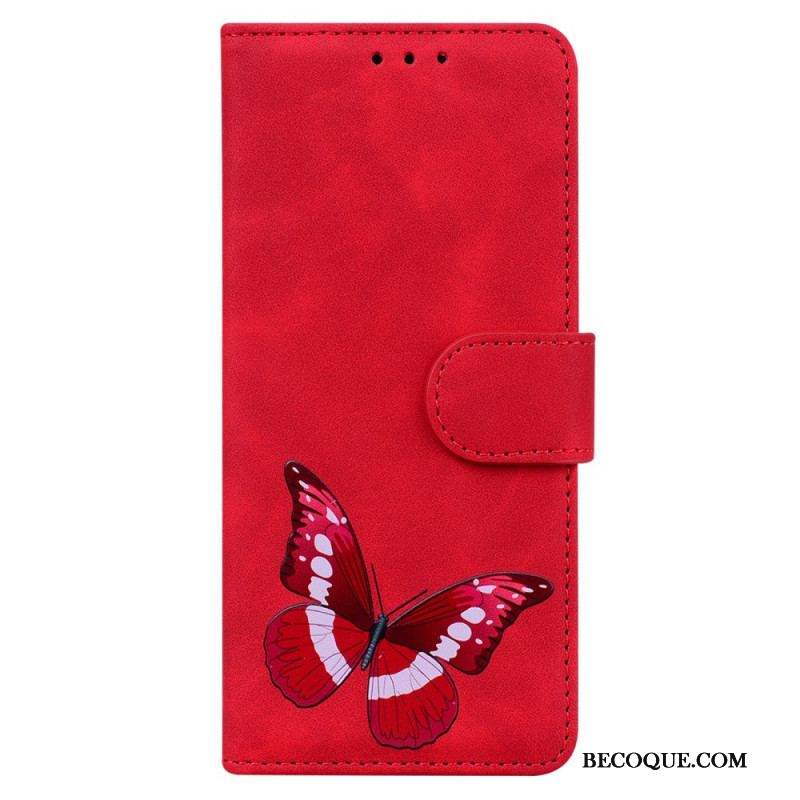 Housse Samsung Galaxy A53 5G Skin-Touch Papillon