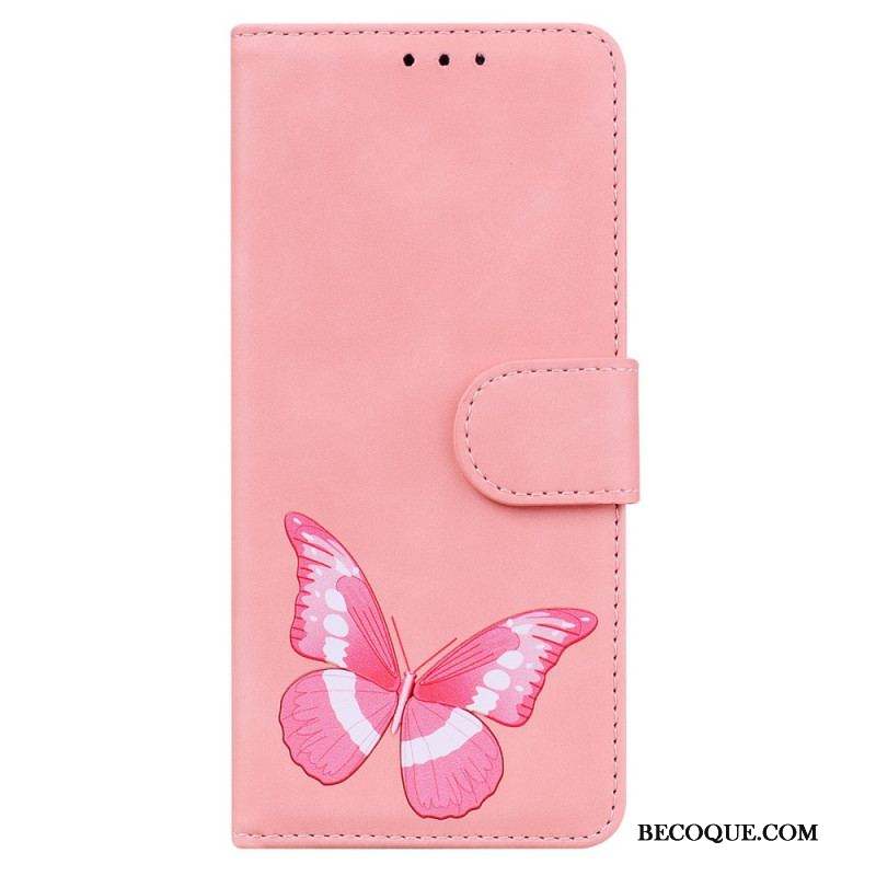 Housse Samsung Galaxy A53 5G Skin-Touch Papillon