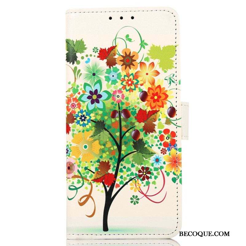 Housse Samsung Galaxy M13 Arbre Fleuri