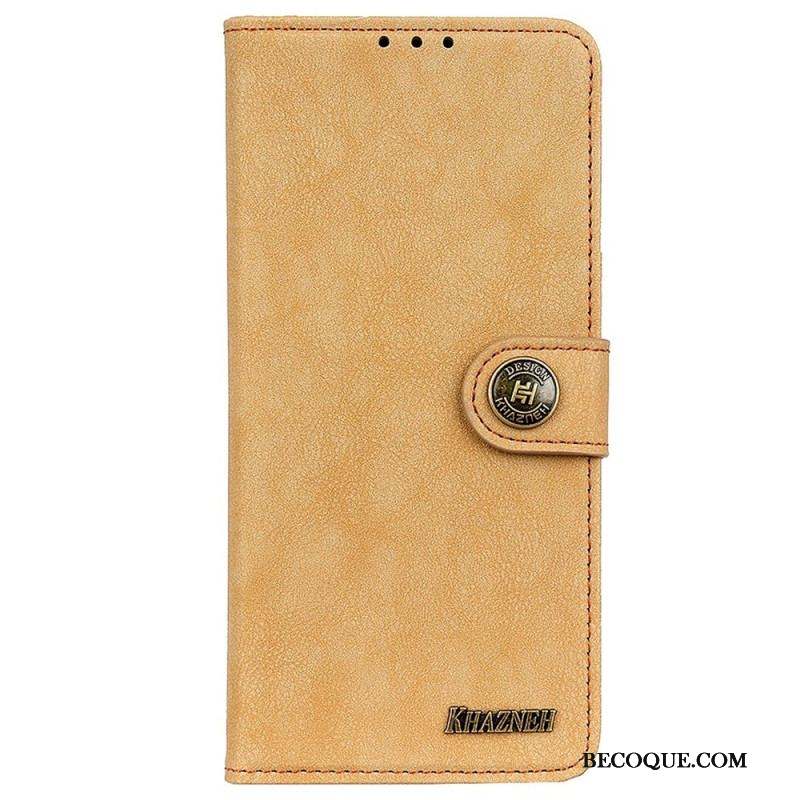 Housse Samsung Galaxy M13 Cuir Fendu KHAZNEH