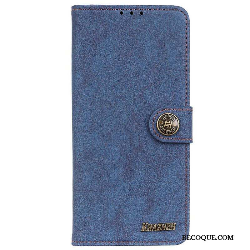Housse Samsung Galaxy M13 Cuir Fendu KHAZNEH