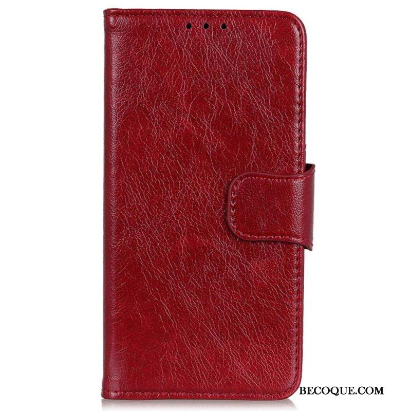 Housse Samsung Galaxy M13 Cuir Nappa Véritable