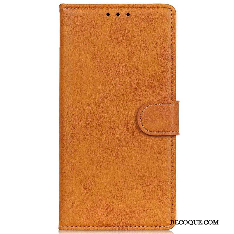Housse Samsung Galaxy M13 Simili Cuir Mat