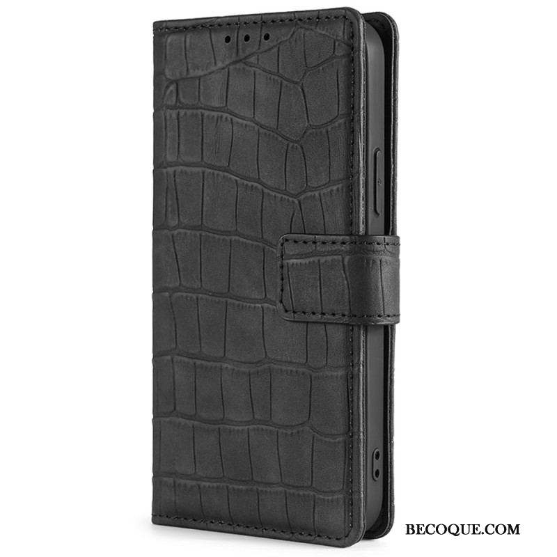 Housse Samsung Galaxy M13 Style Peau de Crocodile