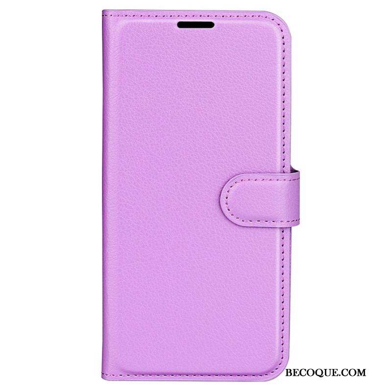 Housse Samsung Galaxy M33 5G Style Cuir Litchi