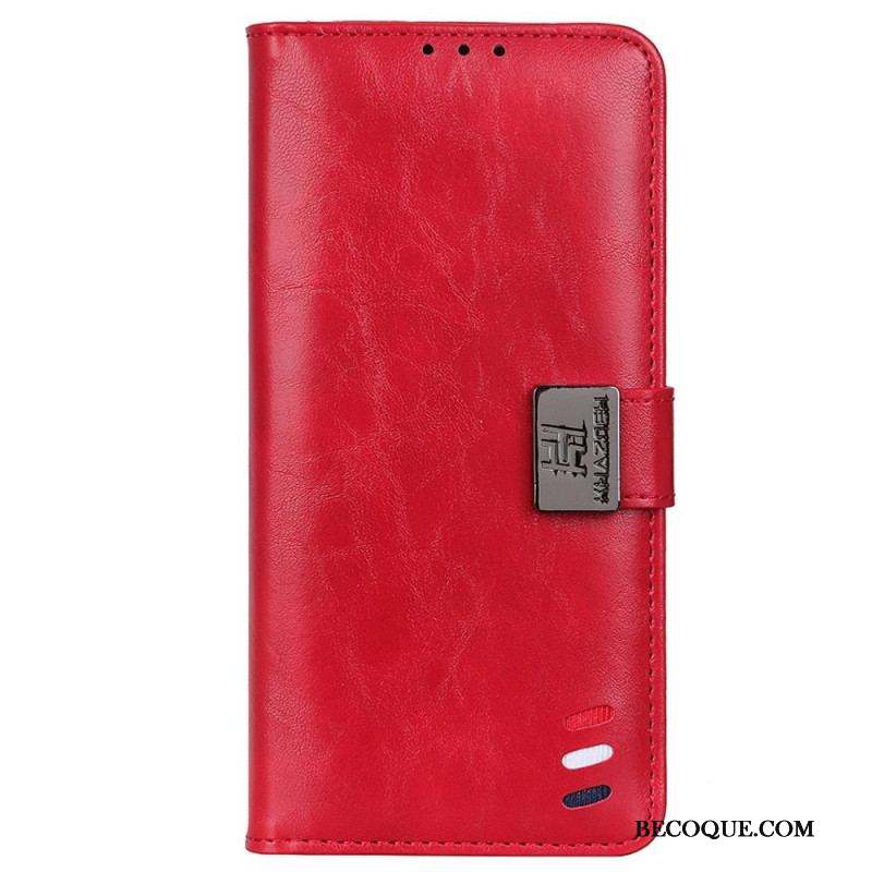 Housse Samsung Galaxy M33 5G Tricolore Fermoir Argenté