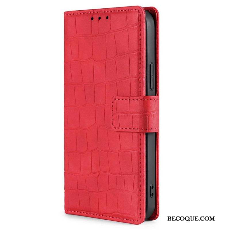 Housse Samsung Galaxy M53 5G Style Peau de Crocodile