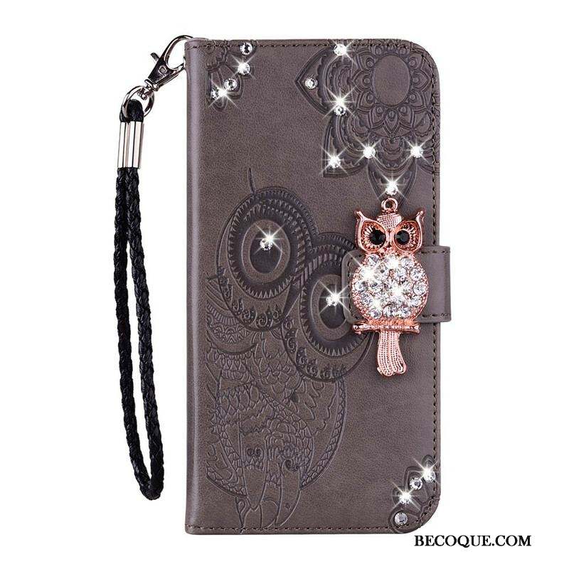 Housse Samsung Galaxy S20 FE Hibou Mandala et Breloque