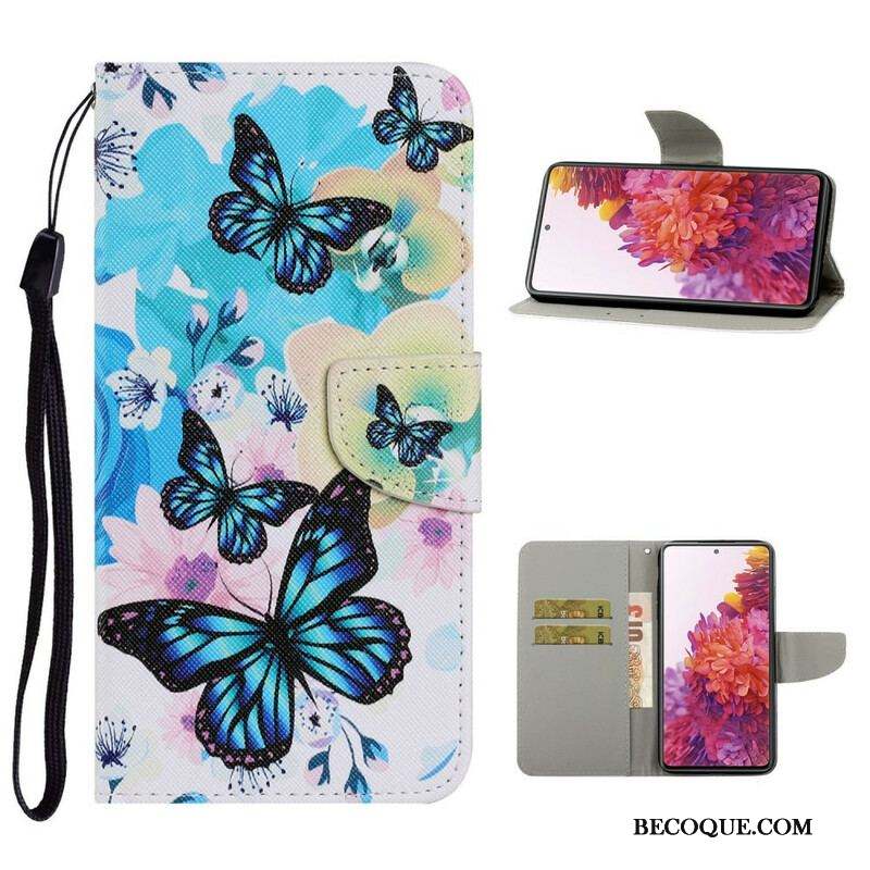 Housse Samsung Galaxy S20 FE Papillons et Fleurs d'Été