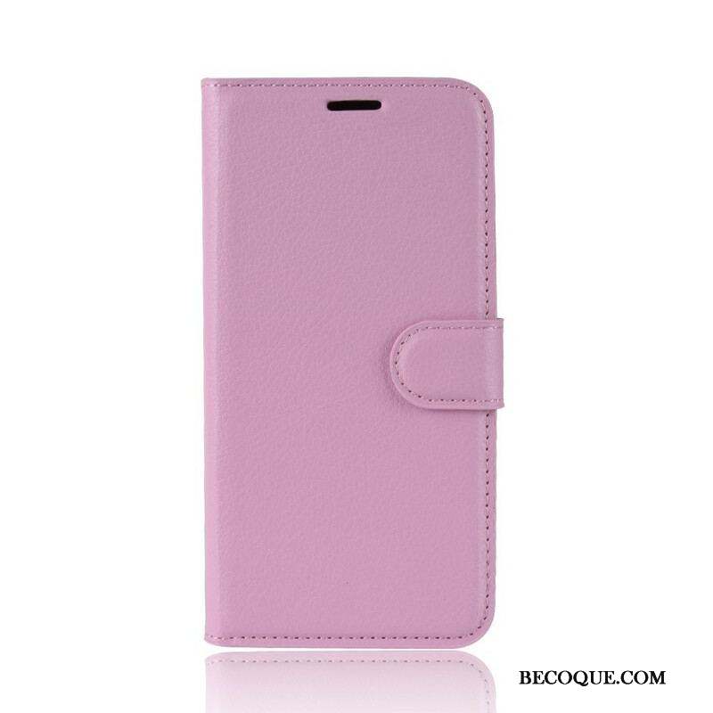 Housse Samsung Galaxy S20 FE Simili Cuir Litchi Classique