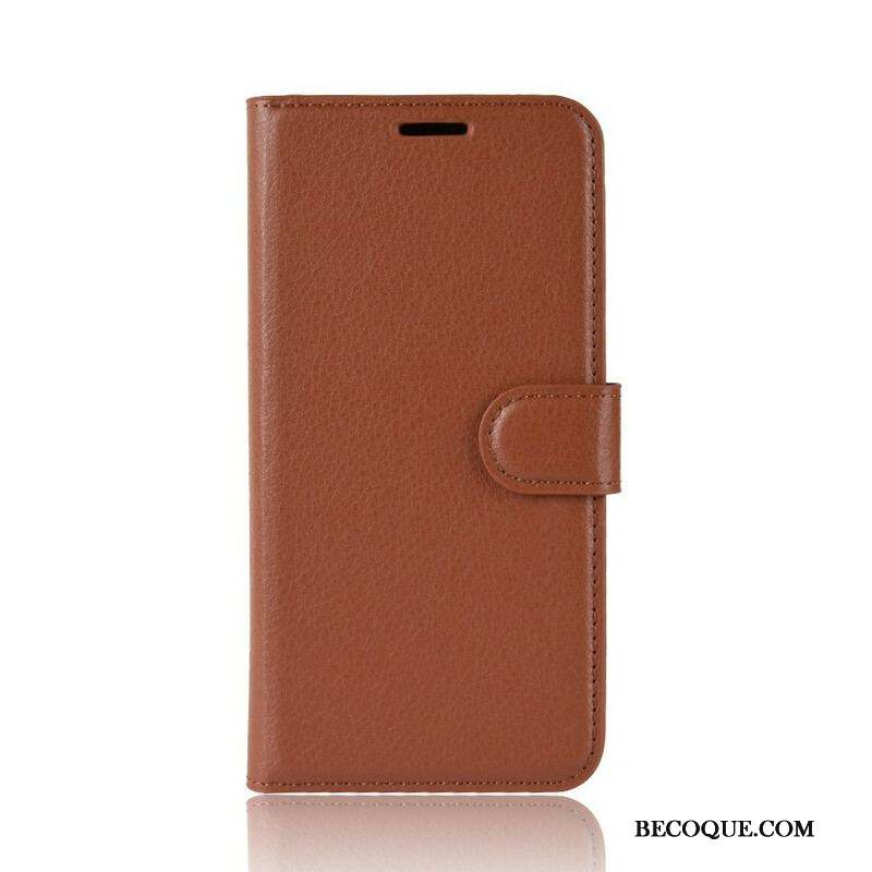 Housse Samsung Galaxy S20 FE Simili Cuir Litchi Classique