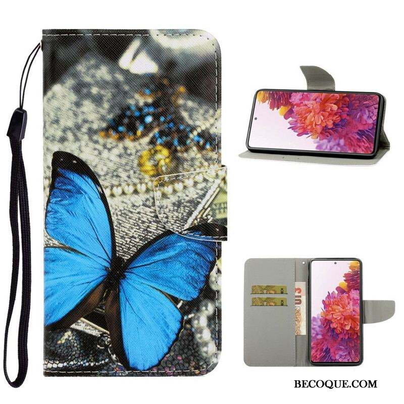 Housse Samsung Galaxy S20 FE Variations Papillons à Lanière
