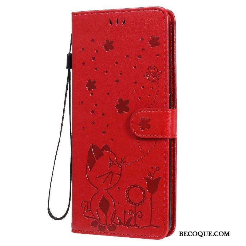 Housse Samsung Galaxy S20 Ultra Chat et Abeille à Lanière