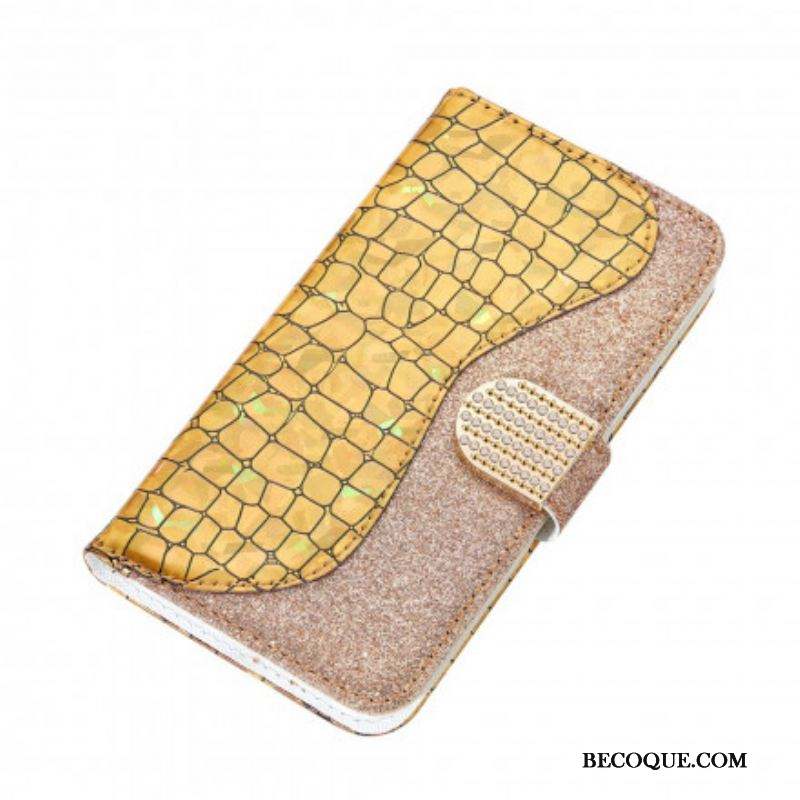 Housse Samsung Galaxy S21 Ultra 5G Croco Diamants