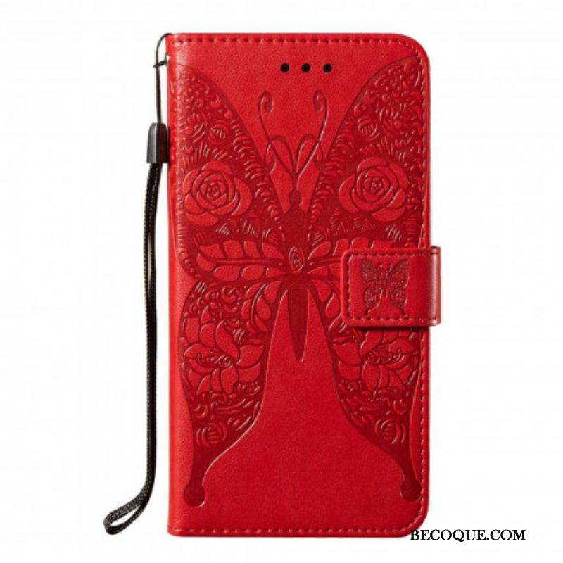 Housse Samsung Galaxy S21 Ultra 5G Papillons Motif en Fleurs