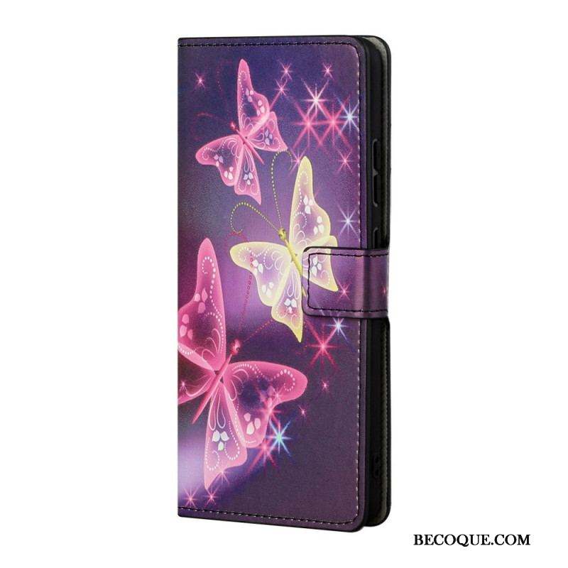 Housse Samsung Galaxy S22 Plus 5G Papillons et Fleurs