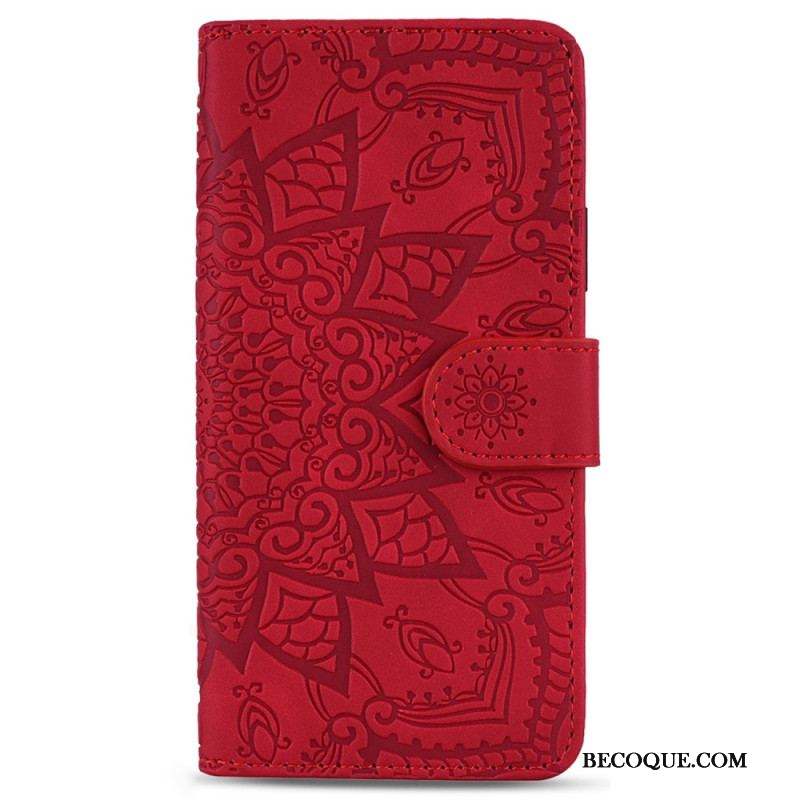 Housse Samsung Galaxy S23 5G Mandala Stylé à Lanière