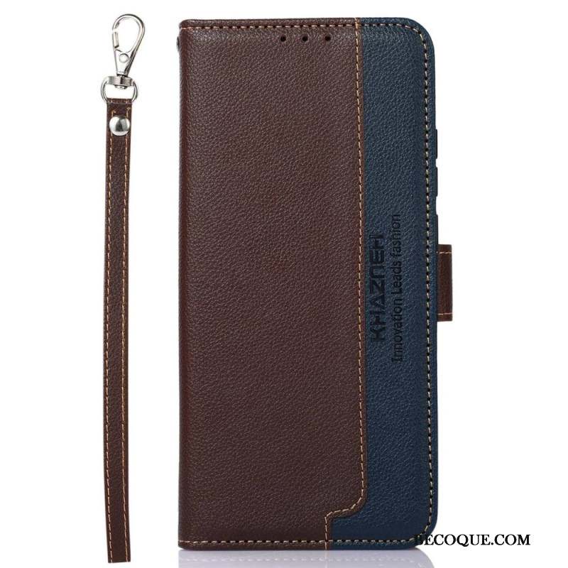 Housse Samsung Galaxy S24 5G avec Fonction Blocage RFID KHAZNEH