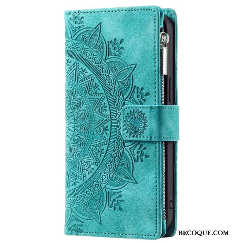 Housse Samsung Galaxy S24 FE Effet Daim Mandala