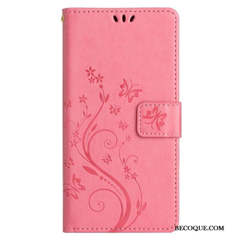 Housse Samsung Galaxy S24 FE Motif de Papillons et Fleurs