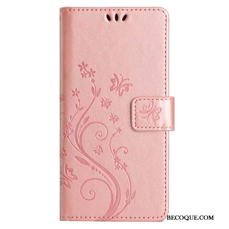 Housse Samsung Galaxy S24 FE Motif de Papillons et Fleurs